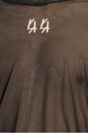 shirt with long sleeves 44 Label Group - Black Sheer T
